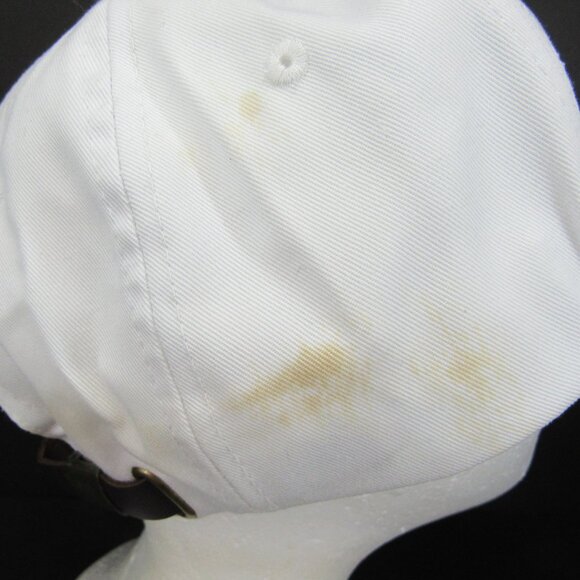 BB&T Embroidered Logo Men's White Wide Brim w/Braid Adj Strap Back Cap Hat - Picture 5 of 9